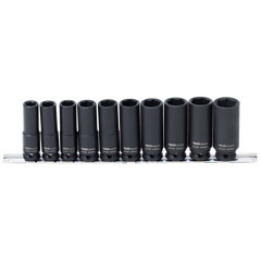 SP Tools - 1/2" Drive Socket Rail Impact Deep 6 Point 11 Piece SAE | SP20361
