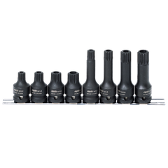 SP Tools - 1/2" Drive Socket Rail Impact Tamper Spline 8 Piece | SP20385