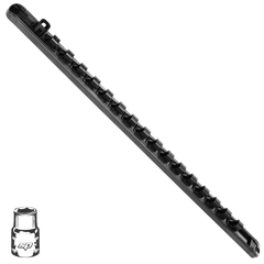 SP Tools - Workshop - Socket Rail 1/2'Dr Holds 16Pc Black | SP203RQM