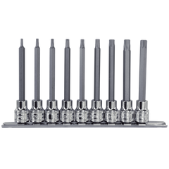 SP Tools - 100mm Socket Rail 3/8" Drive Torx 9 Piece - L | SP20455