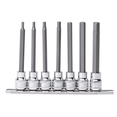 SP Tools - 100mm Socket Rail 3/8" DR SAE Inhex Bit 7 Piece Set | SP20542