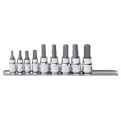 SP Tools - 1/4" & 3/8" Drive Metric Socket Rail 9 Piece Inhex | SP20545