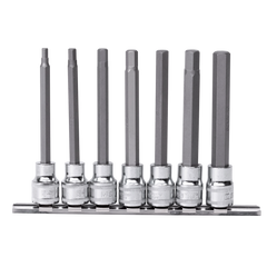 SP Tools - 100mm Socket Rail 3/8" DR Metric Inhex Bit 7 Piece Set | SP20547