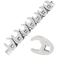 SP Tools - Flare Crowfoot Nut Wrench Rail 3/8"Dr Sae 7Pc | SP20594
