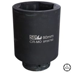 SP Tools - 115mm Socket Impact 1-1/2" Drive 6 Point Deep Metric | SP26815