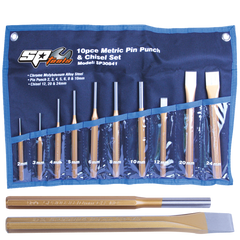 SP Tools - Striking Tools - Punch & Chisel 10Pc Set | SP30841