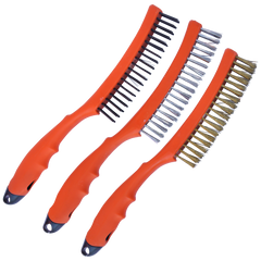 SP Tools - 355mm Workshop Brush Wire 3 Piece Set - 3 x 19 Row | SP30893