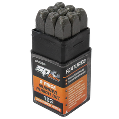 SP Tools - 3mm Striking Tools Number Punch 9 Piece Set | SP30961