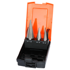 SP Tools - Cutting Tools - Hss Step Drill Bits High Speed Steel Sae - 3Pc Set | SP31399