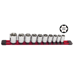 SP Tools - 1/4" Drive Xtreme Grip Socket 10 Piece SAE 3/16"-9/16" | SP33015