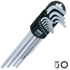 SP Tools - Key Set Magnetic 13 Piece SAE Ball Drive HEX | SP34522