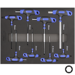 SP Tools - HEX - Key T-Handle 8 Piece Metric Set | SP34705