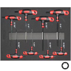 SP Tools - HEX - Key T-Handle 8 Piece SAE Set | SP34706