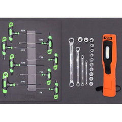 SP Tools - Toolkit 579 Piece Metric/SAE - Sumo Series Power Hutch 18 Drawer Black Foamed | SP50558X