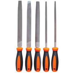 SP Tools - Cutting Tools - File 5pc Set - 254mm (10") | SP36035