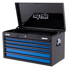 SP Tools - Toolkit 417 Piece Metric/SAE - Sumo Series 14 Drawer Black/Blue Foamed | SP50176X