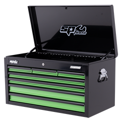 SP Tools - Toolkit 417 Piece Metric/SAE - Sumo Series 14 Drawer Black/Green Foamed | SP50177X