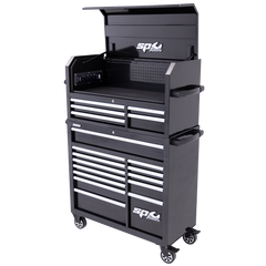 SP Tools - Tool Box - Sumo Series Hutch Combo 18 Drawer Black | SP40698