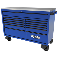 SP Tools - Roller Cabinet - Usa Series 59" Blue/Black | SP44725BL