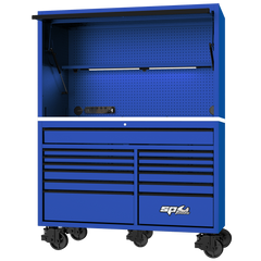 SP Tools - 59" Toolkit 631 Piece Metric/SAE - USA Sumo Series 13 Drawer Blue | SP50810BL