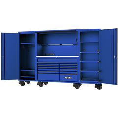 SP Tools - Workstation Complete - Usa Series 114" Blue/Black | SP44790BL