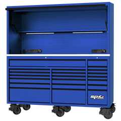 SP Tools - Workstation - Usa Series 79" Blue/Black | SP44840BL