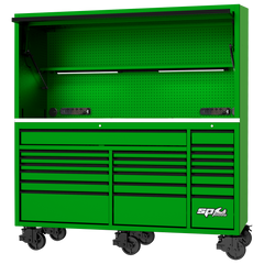 SP Tools - Workstation - Usa Series 79" Green/Black | SP44840G