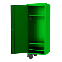 SP Tools - 27" Side Locker - USA Series 3 Shelf With Hang Rail Green/Black | SP44885G