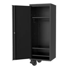 SP Tools - 27" Side Locker - USA Series 3 Shelf with Hang Rail Black | SP44885