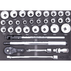 SP Tools - Eva Toolkit 32Pc 3/4" Metric Socket & Accessories | SP50000