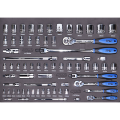 SP Tools - Eva Toolkit - 67Pc Metric - Socket And Accessories | SP50002