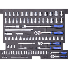 SP Tools - Eva Toolkit - 81Pc Metric/Sae- Socket And Accessories | SP50003