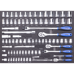 SP Tools - Eva Toolkit - 85Pc Metric/Sae- Socket And Accessories | SP50004