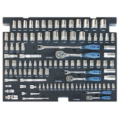 SP Tools - Toolkit 254 Piece Metric/SAE - Custom Series 7 Drawer Black Foamed | SP50123X