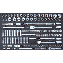 SP Tools - Eva Toolkit - 124Pc Metric/Sae- Socket And Accessories | SP50008AU