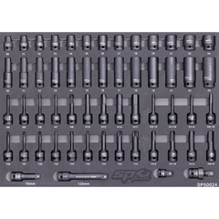 SP Tools - Eva Toolkit - 56Pc Sae - 1/2"Dr Impact Socket Set | SP50024
