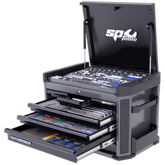 SP Tools - Toolkit 212Pc Metric - Tech Series 7 Drawer Diamond Black Foamed | SP50033DX