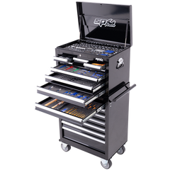 SP Tools - Toolkit 303Pc Metric/Sae - Custom Series 15 Drawer Black Foamed | SP50105X