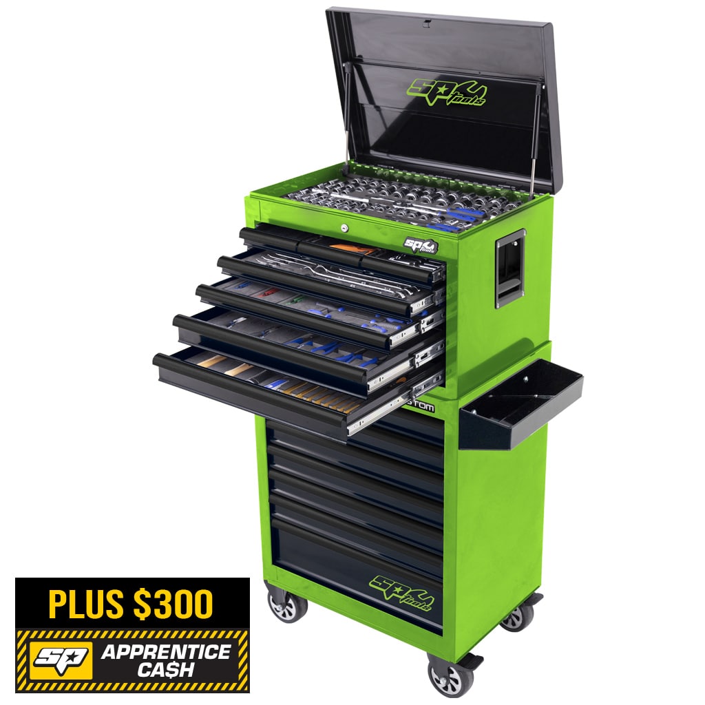 TOOLKIT 403PC METRIC/SAE - CUSTOM GREEN