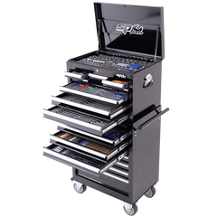 SP Tools - Toolkit 370 Piece Metric/SAE - Custom Series 15 Drawer Black Foamed | SP50110X