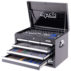 SP Tools - Toolkit 218 Piece Metric/SAE - Custom Series 7 Drawer Black Foamed | SP50121X