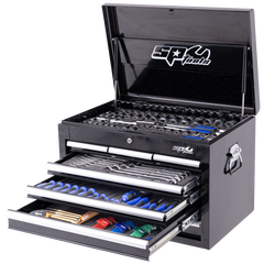 SP Tools - Toolkit 218pc Metric/Sae - Custom Series 7 Drawer Black | SP50121