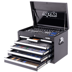 SP Tools - Toolkit 254Pc Metric/Sae - Custom Series 7 Drawer Black Foamed | SP50123X