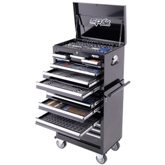 SP Tools - Toolkit 549pc Metric/Sae - Custom Series 15 Drawer Black Foamed | SP50164X