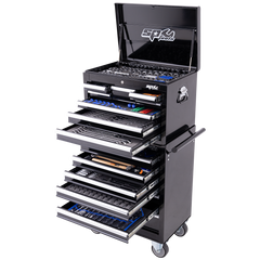 SP Tools - Toolkit 632Pc Metric/Sae - Custom Series 14 Drawer Black | SP50165