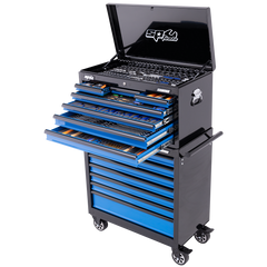 SP Tools - Toolkit 417Pc Metric/Sae - Sumo Series 14 Drawer Black/Blue Foamed | SP50176X