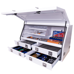 SP Tools - Toolkit 378pc Metric/Sae - Off-Road Truck Box 4 Drawer White | SP50332