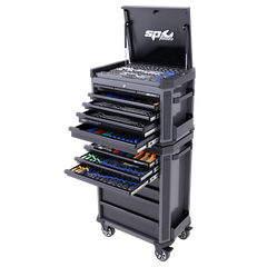 SP Tools - Toolkit 629 Piece Metric/SAE - Tech Series 14 Drawer Diamond Black Foamed | SP50444DX