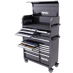SP Tools - Toolkit 305Pc Metric/Sae - Sumo Series Power Hutch 18 Drawer Black Foamed | SP50551X