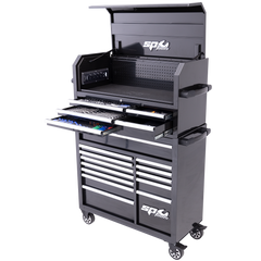 SP Tools - Toolkit 305Pc Metric/Sae - Sumo Series Power Hutch 18 Drawer Black | SP50551